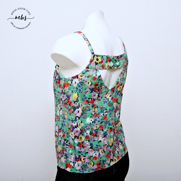 Maeve at Anthropologie Quinn Textured Floral Tank Top - Picture 5 of 14